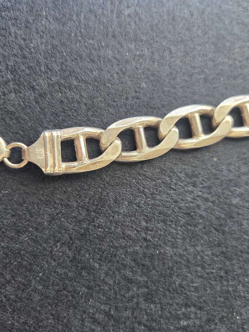 53 Gm. Sterling Silver Men’s Chain Bracelet - 9 1/2 Length.
